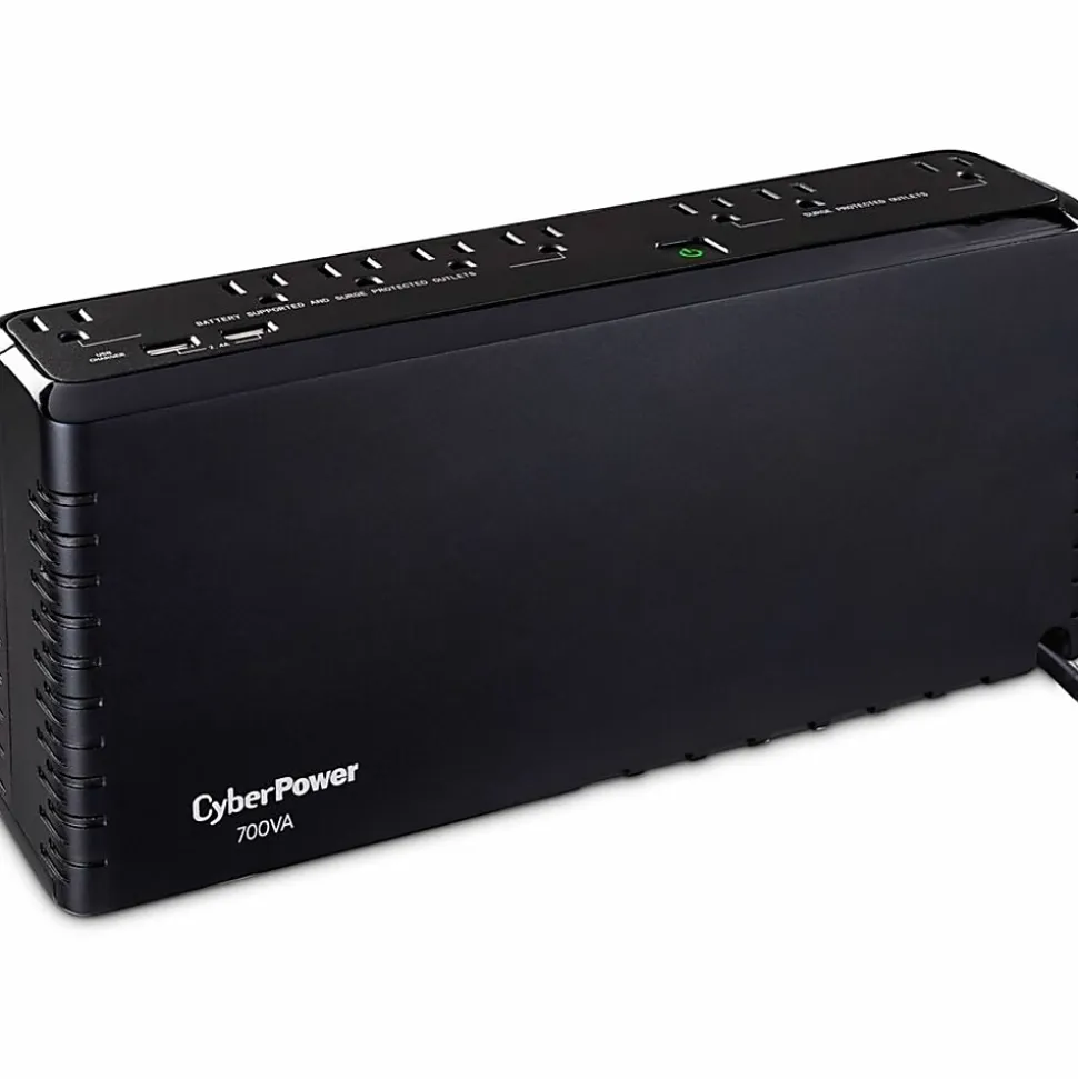 CyberPower SL700U Standby UPS Systems - 700VA/370W, 120 VAC, NEMA 5-15P, Compact, 8 Outlets, PowerPanel® Personal, $100000 CEG, 3YR Warranty