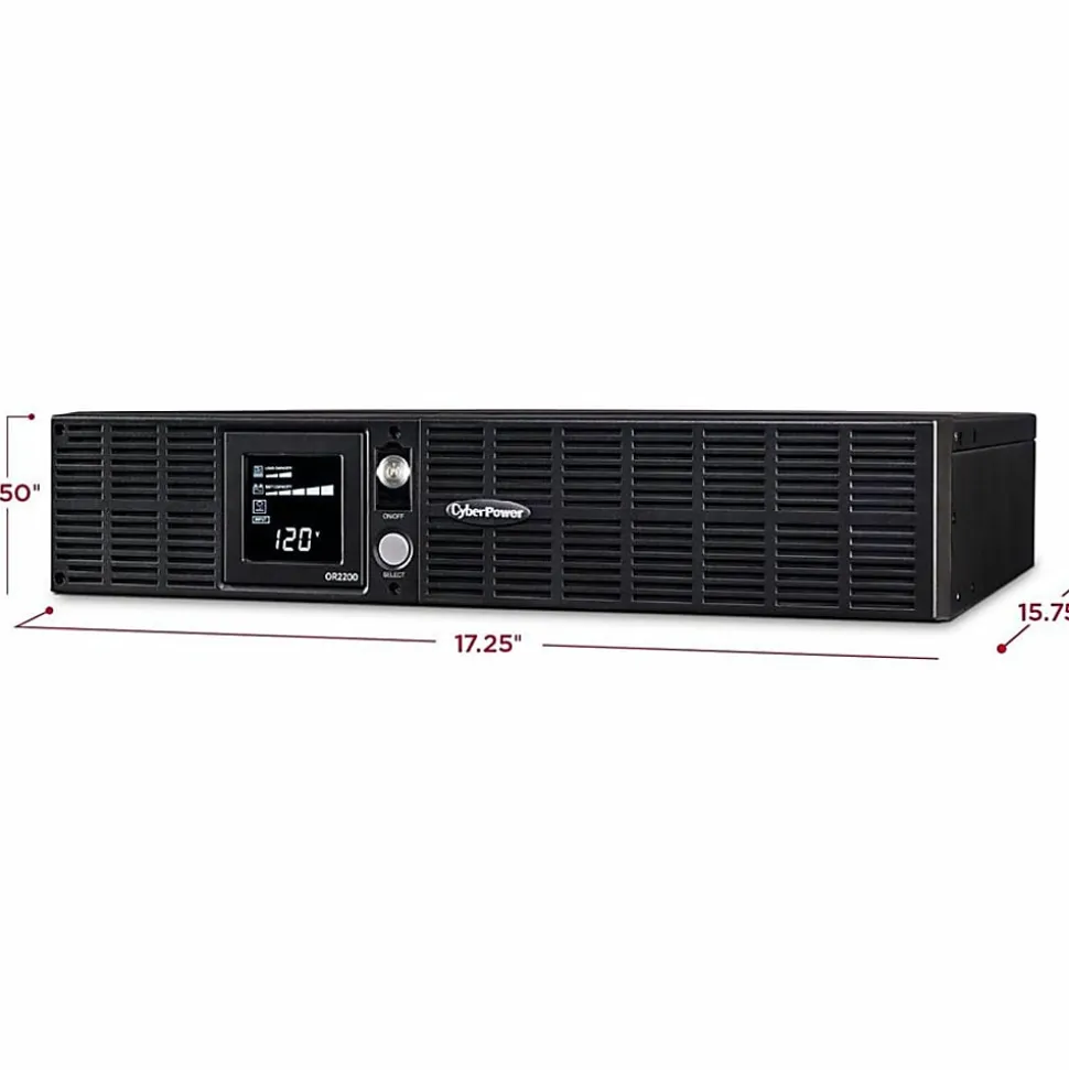 CyberPower Smart App LCD UPS Series, Black, OR2200LCDRT2U