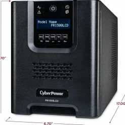 CyberPower Smart App Sinewave UPS Series, Black, PR1500LCD