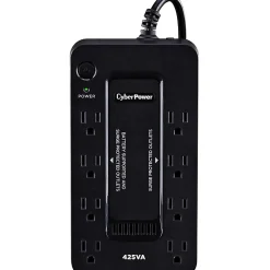 CyberPower ST425 Standby UPS Systems - 425VA/260W, 120 VAC, NEMA 5-15P, Compact, 8 Outlets, $75000 CEG, 3YR Warranty