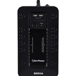 CyberPower ST900U Standby UPS Systems - 900VA/500W, 120 VAC, NEMA 5-15P, Compact, 12 Outlets, PowerPanel® Personal, $125000 CEG, 3YR Warranty