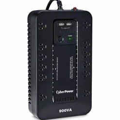 CyberPower ST900U Standby UPS Systems - 900VA/500W, 120 VAC, NEMA 5-15P, Compact, 12 Outlets, PowerPanel® Personal, $125000 CEG, 3YR Warranty