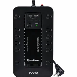 CyberPower ST900U Standby UPS Systems - 900VA/500W, 120 VAC, NEMA 5-15P, Compact, 12 Outlets, PowerPanel® Personal, $125000 CEG, 3YR Warranty