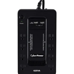 CyberPower ST625U Standby UPS Systems - 625VA/360W, 120 VAC, NEMA 5-15P, Compact, 8 Outlets, PowerPanel® Personal, $100000 CEG, 3YR Warranty