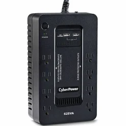 CyberPower ST625U Standby UPS Systems - 625VA/360W, 120 VAC, NEMA 5-15P, Compact, 8 Outlets, PowerPanel® Personal, $100000 CEG, 3YR Warranty