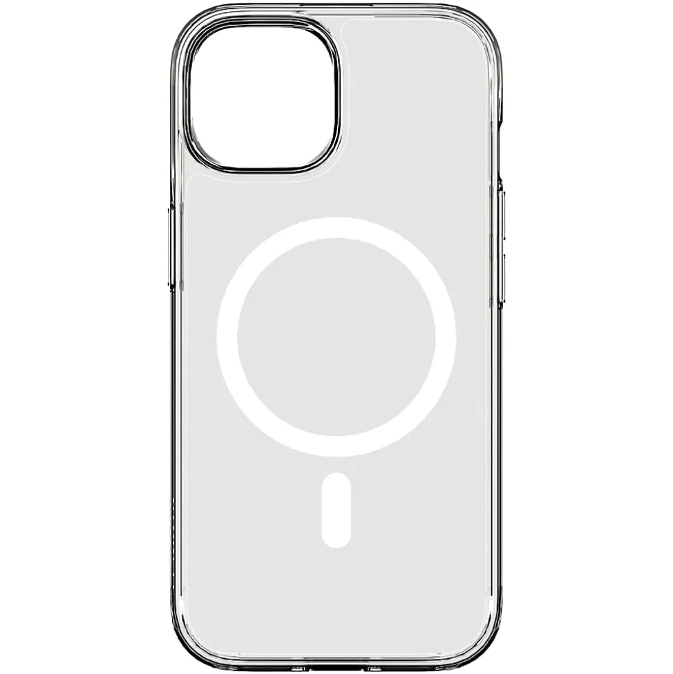Cygnett AeroMag MagSafe-Compatible Protective Case For iPhone 15, Clear, CY4578CPAEG