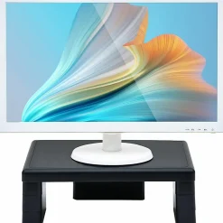 DAC Adjustable LCD/TFT Monitor Riser - 66 lb Load Capacity - Flat Panel Display Type Supported - 13