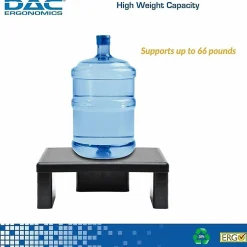 DAC Adjustable LCD/TFT Monitor Riser - 66 lb Load Capacity - Flat Panel Display Type Supported - 13