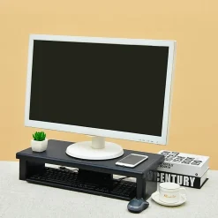 DAC Stax MP-211-Adjustable Ultra-Wide Monitor/Laptop Stand, Black - 66 lb Load Capacity - 4.8