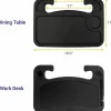 DAC Steering Wheel Desk  1"H x 16.50"W x 11"D x 16.50"L  Compact, Sturdy, Portable  Black  1 Each