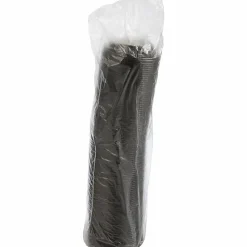Dart Black Plastic Reclosable Lids, For 12-16 Oz. Cups, Black, Box Of 1,000