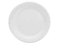 Dart Concorde Foam Plates, 9", White, Carton Of 500