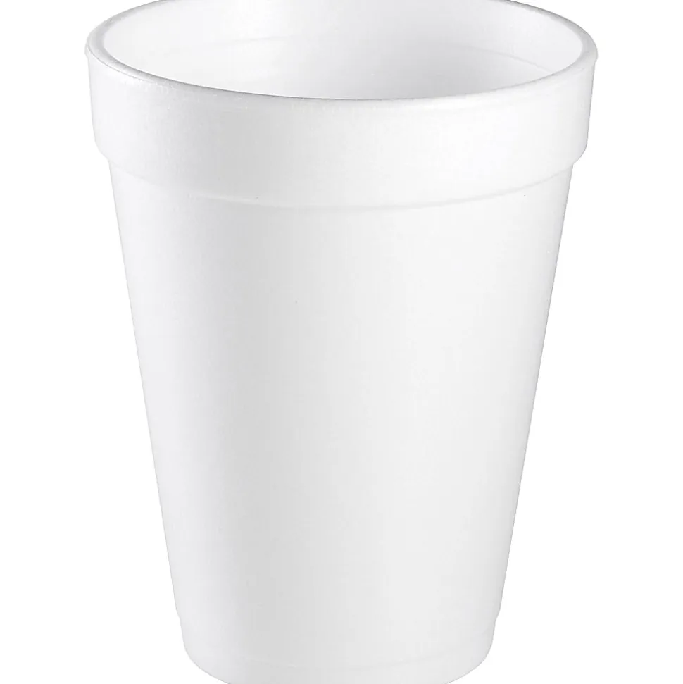 Dart Handi-Kup Insulated Styrofoam Cups, 14 Oz., White, Box Of 1,000