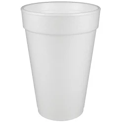Dart® Insulated Foam Drinking Cups, White, 16 Oz, Box Of 1,000 Cups