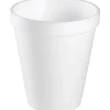 Dart® Insulated Foam Drinking Cups, White, 8 Oz, Box Of 1,000 Cups