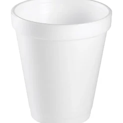Dart® Insulated Foam Drinking Cups, White, 8 Oz, Box Of 1,000 Cups