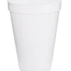 Dart® Insulated Foam Drinking Cups, White, 12 Oz, Box Of 1,000, DCC12J16