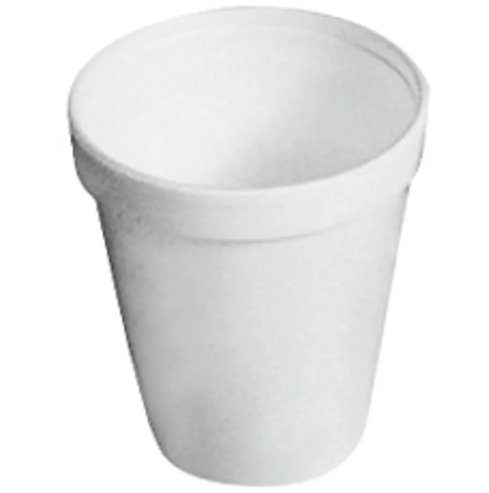 Dart® Insulated Foam Drinking Cups, White, 8 Oz, Bag Of 25