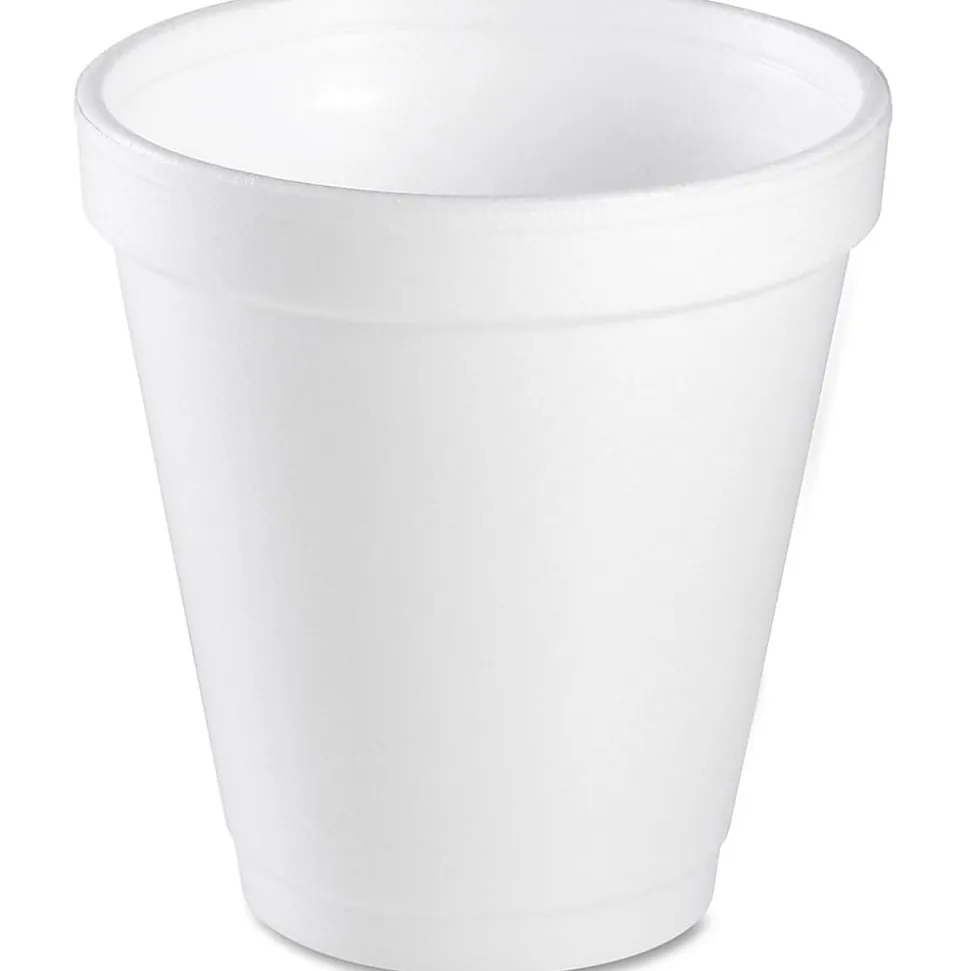 Dart® Insulated Styrofoam Drinking Cups, White, 10 Oz, Box Of 25