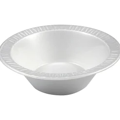 Dart® Laminated Foam Bowls, 12 Oz., White, Pack Of 125