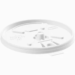 Dart Lift-n-Lock Lid For Foam Cups, 12 Oz, White, Pack Of 1,000