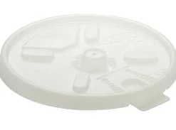 Dart Lift-n-Lock Lid With Straw Slot  For 12 Oz Foam Cups , Translucent, Box Of 1,000