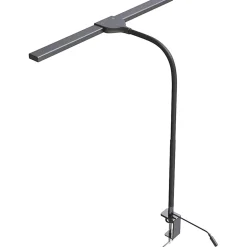 Data Accessories Company Clamp-On LED Desk Lamp - 20"x18"- LED Bulb - Flexible Neck, Gooseneck, Dimmable, Color Changing Mode, Durable - 21646