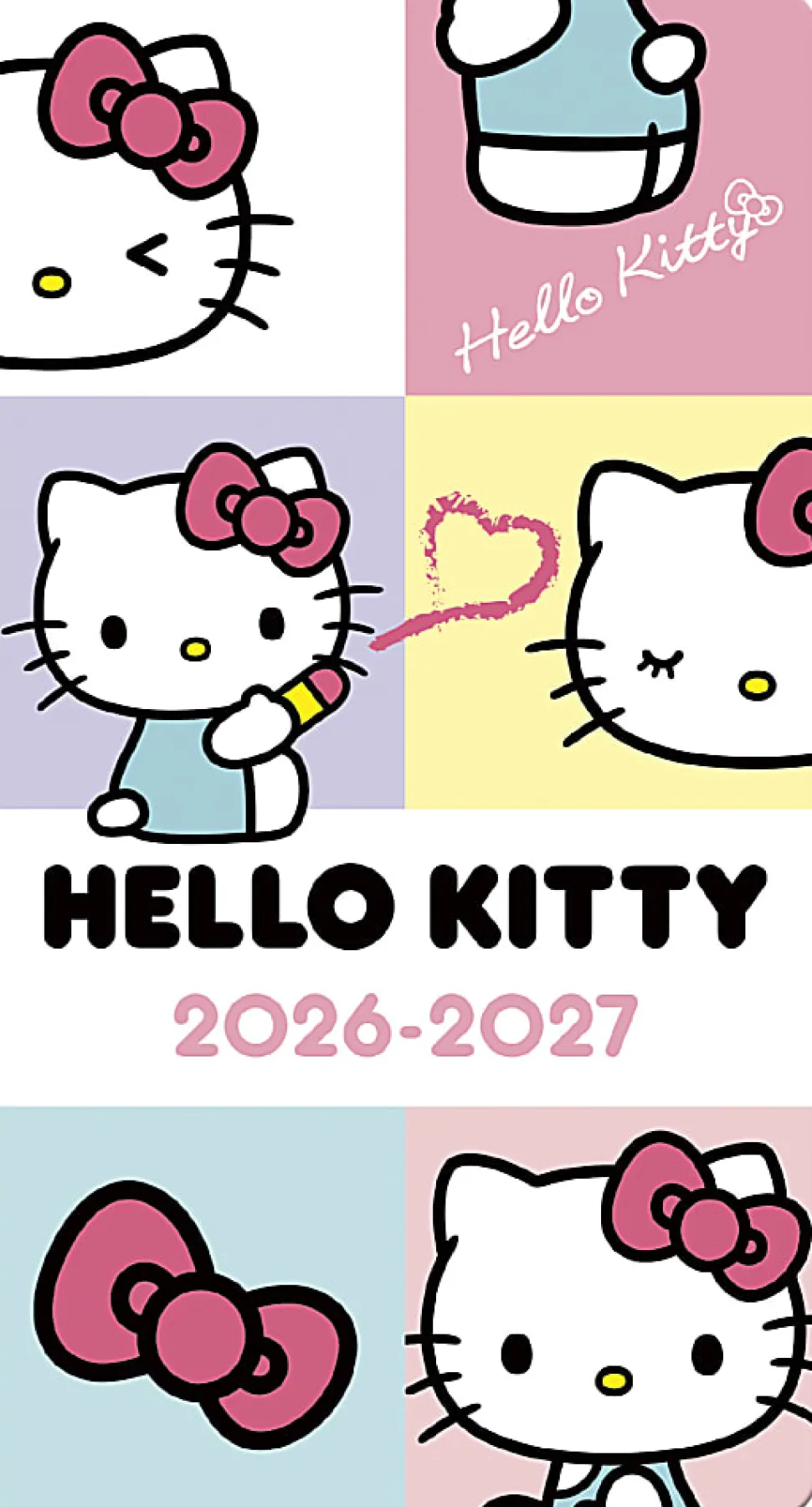 2026-2027 DateWorks Monthly Pocket Planner, 3-1/2" x 6-1/2", Hello Kitty, January 2026 To December 2027, 262074OD