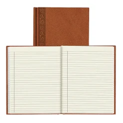 Da Vinci Perfect Binding Executive Hard-Cover Journal, 9 1/4" x 7 1/4", Tan