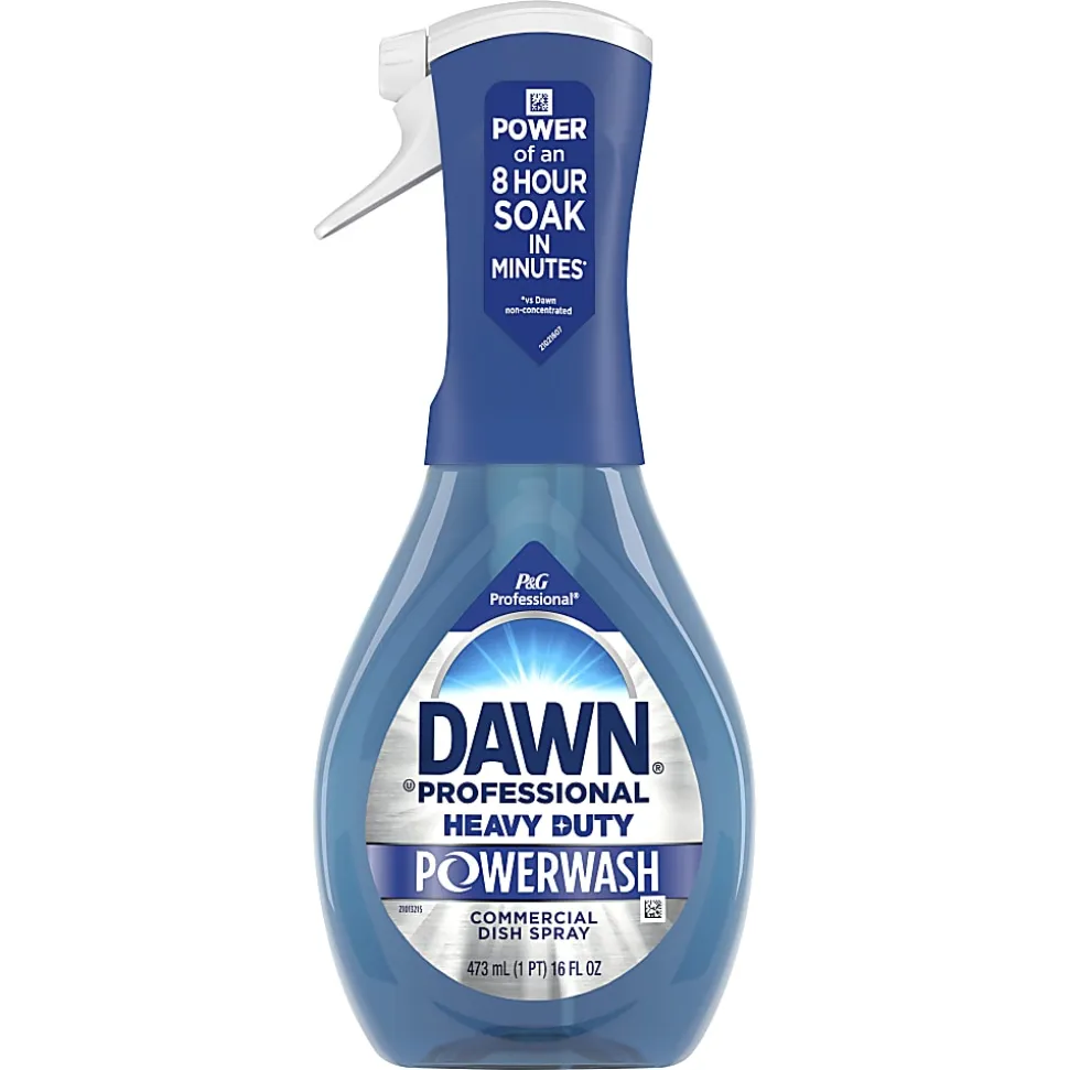 Dawn Professional Heavy-Duty Platinum Powerwash Dish Spray Starter Kit, Fresh, 16 Fl Oz, Blue, Pack Of 6 Starter Kits