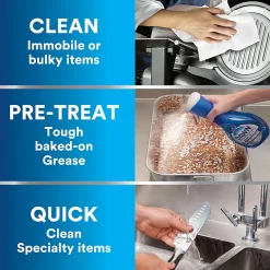 Dawn Professional Heavy-Duty Platinum Powerwash Dish Spray Starter Kit, Fresh, 16 Fl Oz, Blue, Pack Of 6 Starter Kits