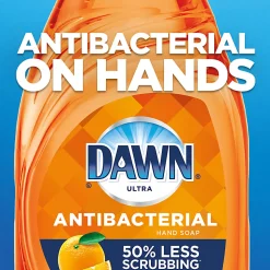 Dawn Ultra Antibacterial Dishwashing Liquid Dish Soap, 38 Oz, Orange Scent