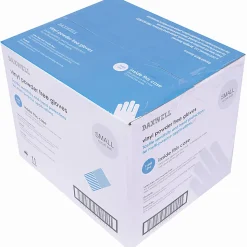 Daxwell Vinyl Gloves, Small, Clear, 100 Gloves Per Pack, Box Of 10 Packs