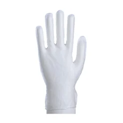 Daxwell Vinyl Powder Gloves, Large, Clear, 10 Gloves Per Pack, Box Of 10 Packs