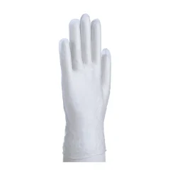 Daxwell Vinyl Powder Gloves, Medium, Clear, 10 Gloves Per Pack, Box Of 10 Packs