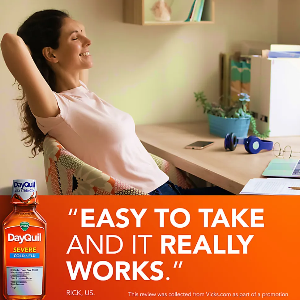 DayQuil Severe Multi-Symptom Liquid, 1 Oz
