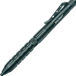 Defender TAC Press-Tip Pen, Ball Point, 1.0 mm, Black Barrel, Black Ink