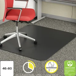 Deflecto Chair Mat For Low-Pile Carpets, For Commercial-Grade Carpeting, 46
