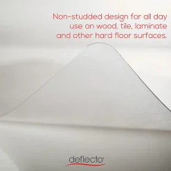 Deflecto Clear Polycarbonate Chair Mat For Hard Floors, 45