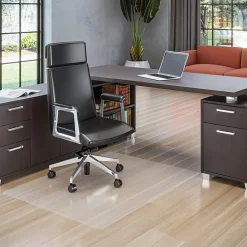Deflecto Clear Polycarbonate Chair Mat For Hard Floors, 46