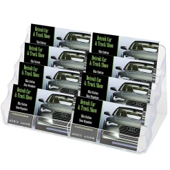 Deflecto 8-Compartment Business Card Holder, 3 7/8
