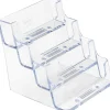 Deflecto® 4-Compartment Desktop Business Card Holder
