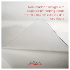 Deflecto DuoMat Chair Mat, 36"W x 48L", Clear