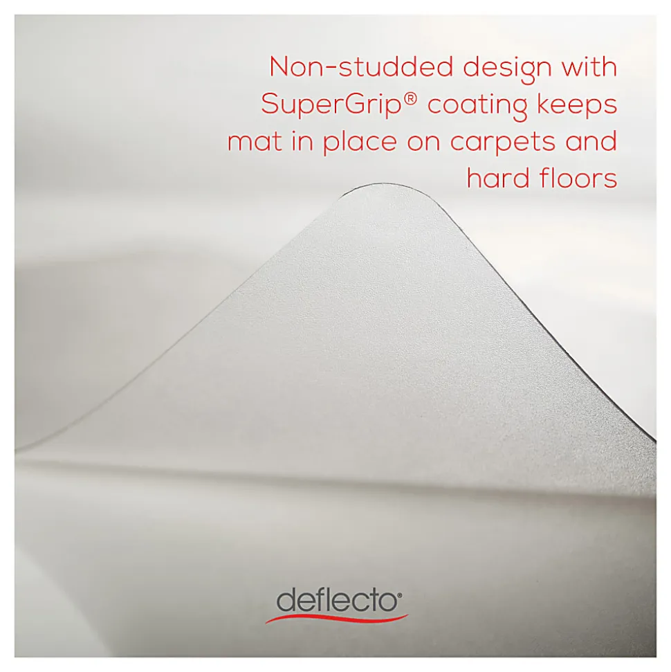 Deflecto DuoMat Chair Mat, 36"W x 48L", Clear