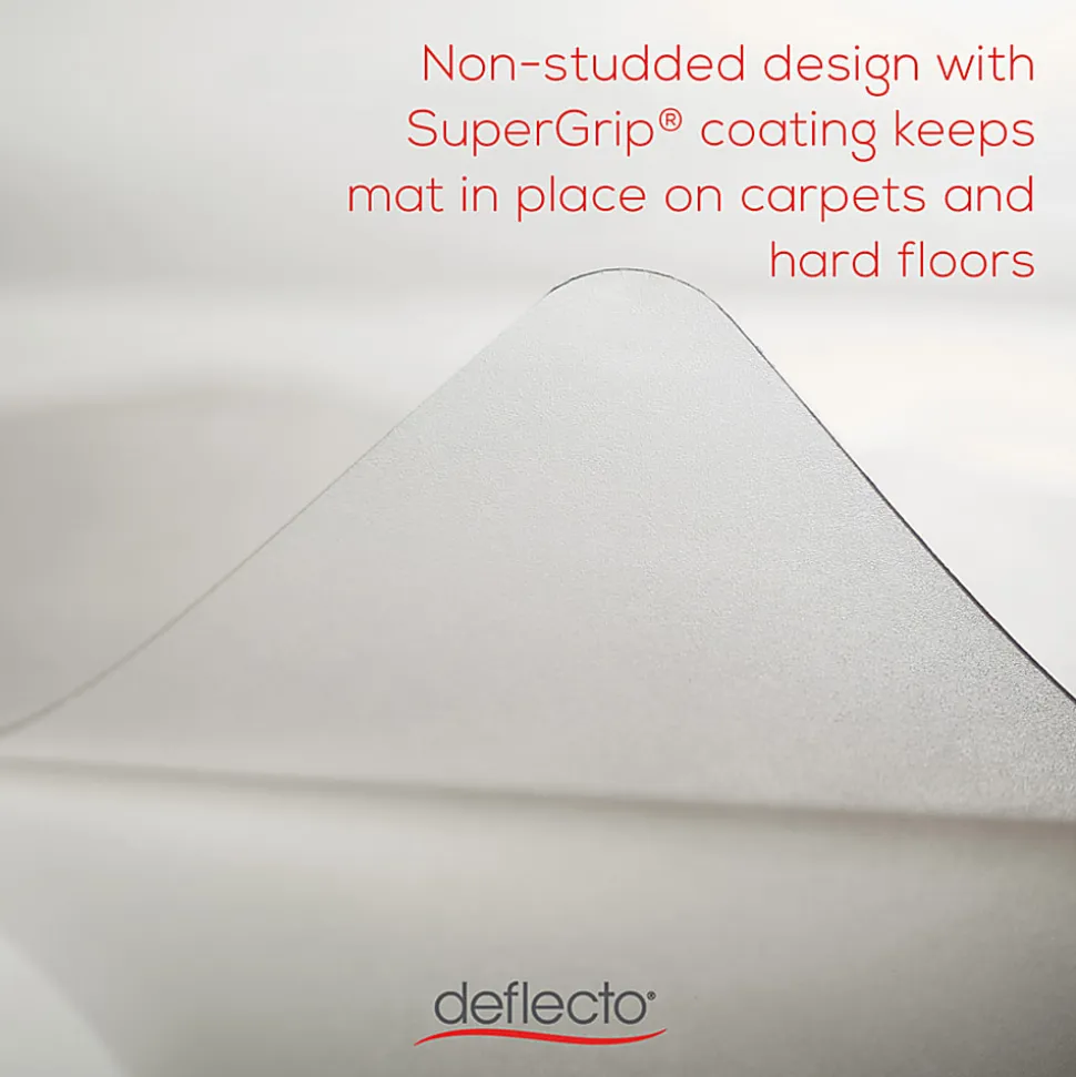 Deflecto DuoMat Chair Mat, 46"W x 60"L, Clear