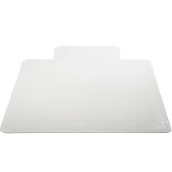 Deflecto Earth SourceĀ® Chair Mat For Commercial Pile Carpets, Beveled Edge, Wide Lip, 45" x 53", Clear