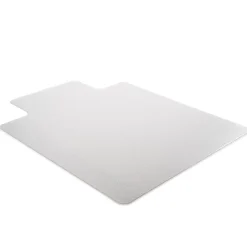 Deflecto Earth Source® Chair Mat For Commercial Pile Carpets, Beveled Edge, Wide Lip, 45
