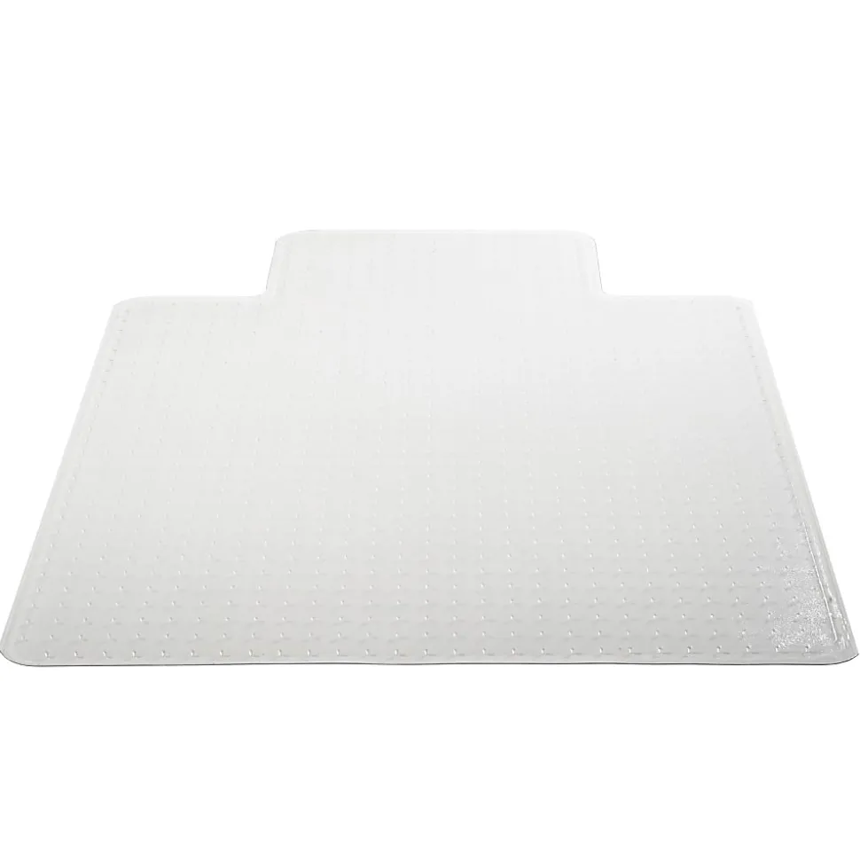Deflect-O Earth Source® Chair Mat For Commercial Pile Carpets, Beveled Edge, Standard Lip, 36" x 48", Clear