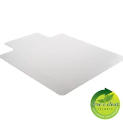 Deflect-O Earth Source® Chair Mat For Commercial Pile Carpets, Beveled Edge, Standard Lip, 36
