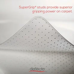 Deflect-O Earth Source® Chair Mat For Commercial Pile Carpets, Beveled Edge, Standard Lip, 36